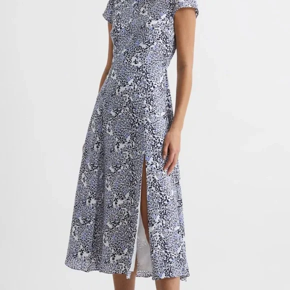 Reiss | Dresses | Reiss Livia Printed Cut Out Back Midi Dress Size 4b3 |  Poshmark